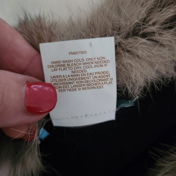 Marciano Fur Collar Cardigan Sweater Black Size Large Removable Collar READ - Picture 5 of 9